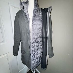 The North Face Women's 3-in-1 Parka M Gray Thermoball Eco Triclimate Jacket